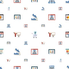 training icons pattern seamless