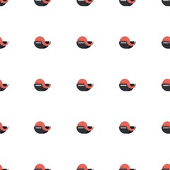seafood soup icon pattern seamless isolated on white background