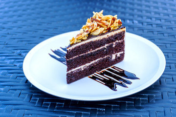 Chocolate cake was delicious, nourishing the body