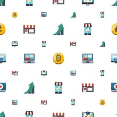 market icons pattern seamless
