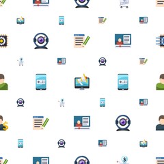 internet icons pattern seamless