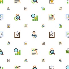 analysis icons pattern seamless