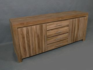 Classy and Modern Luxury Wooden Storage Buffet Cabinet for Home Interiors Furniture in Isolated Background