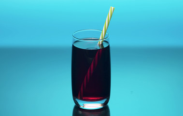 Cherry juice in the glass