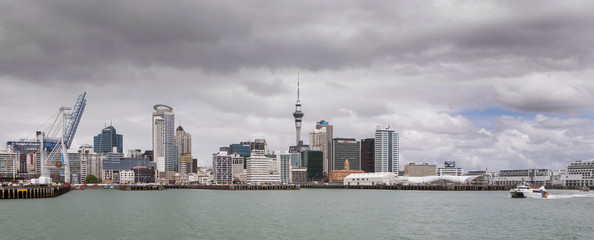 Fototapeta na wymiar Skyline Auckland New Zealand panorama