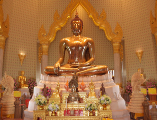 The Golden Buddha Temple in Bangkok