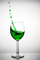 Red wine splash
