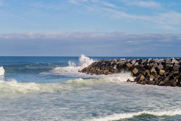 San Sebastian coastal city in Basque Country, Spain