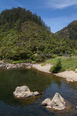 Fototapeta na wymiar Ohinemuri River Karangahake gorge