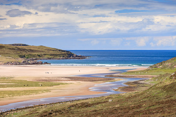 Achnahaird Beach on the Coigach Peninsula Ross-shire Highlands Scotland