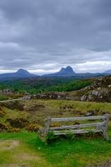 The mountain of Suilven Lochinver Assynt Sutherland Scotland