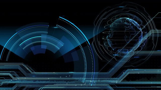 Digital data computer AI technologies concepts Background