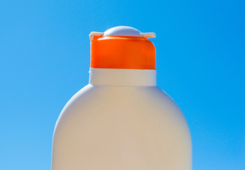 Sunshine protection. Suncream. Skin care. Vacation. Travel. Holiday near the sea. 