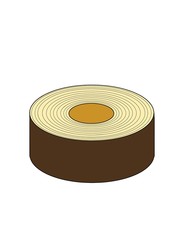 illustration of a Baumkuchen