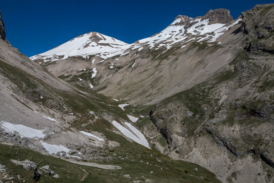 Paysage du D&eacute;voluy au printemps , Vallon de Charnier , T&ecirc;te de Vallon PierraHautes-Alpes