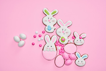 Easter ginger cookies and candies.