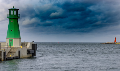 Fototapeta premium gdansk western breakwater 