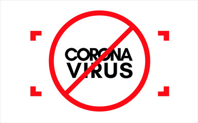 Stop coronavirus epidemic stamp message