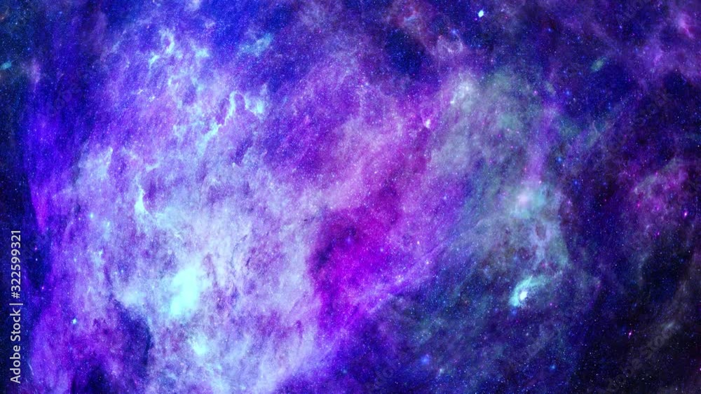 Wall mural animation view to travelling across the universe in moving