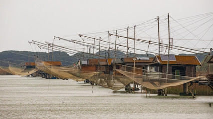 capanni da pesca nell'oasi dell'Ortazzo - Delta del Po