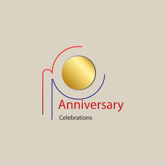 10 Year Anniversary Vector Template Design Illustration