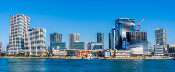 Naklejka premium 東京 豊洲の風景 ~ Tokyo Toyosu Bayside ~