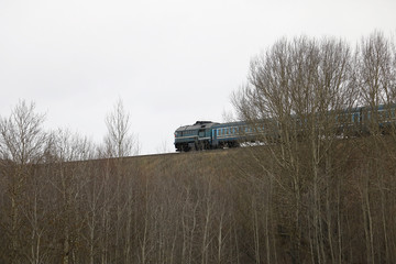 Fototapeta premium suburban diesel train