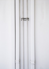 The complex of the electric line in the plastic cover.