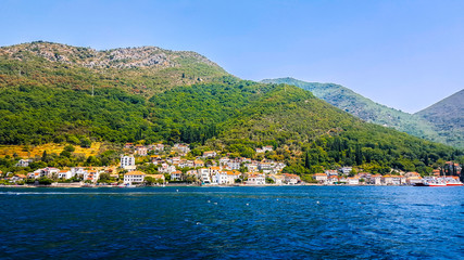 Fototapeta premium The Bay of Kotor, also known as the Boka. Winding bay of the Adriatic Sea. Montenegro.