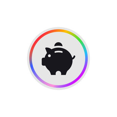 Piggy Bank -  Modern App Button