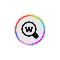 Search Word -  Modern App Button