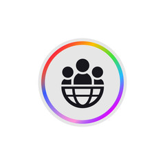 Social Media -  Modern App Button