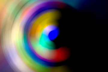 Optical lighting effect for creative photography art style. Black background.