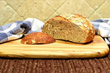 Fresh loaf of Whole Grain Bread