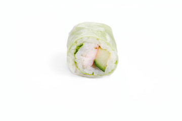 roll printemps crevette concombre