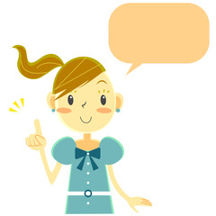 女の子　案内