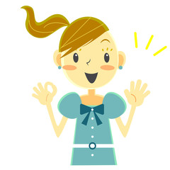 女の子　ハッピー