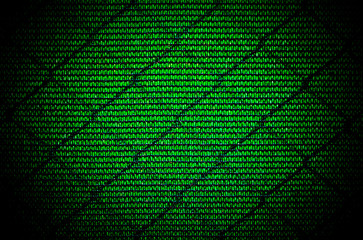 Green abstract background close up view