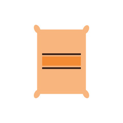 concrete sack bulk isolated icon