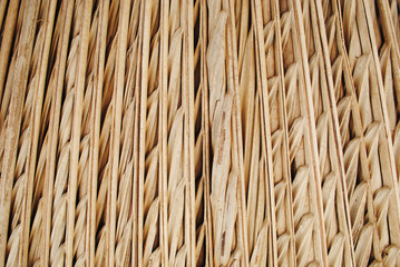 Thatch roof background, hay or dry grass background.