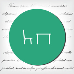 Tableicon vector icon , lorem ipsum Flat design