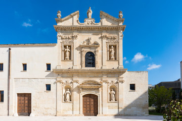 Fototapeta na wymiar Church Santa Maria di Ogni Bene, Lecce, Italy