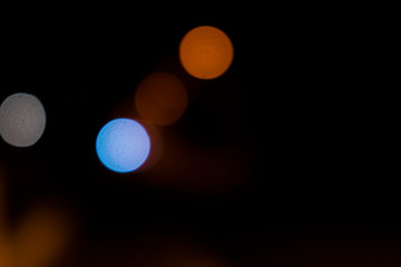 Abstract blurred night lights