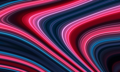 Fluid with lines. Flowing abstract multicolored lines. Abstract background.