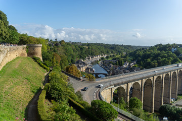 Dinan historic town in France Bretagne