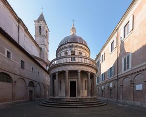 Bramante's Tempietto in San Pietro in Montorio, Rome, Italy