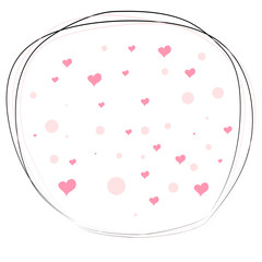 Hearts Falling Background. St. Valentine s Day. Romantic Scattered Hearts Texture. Love