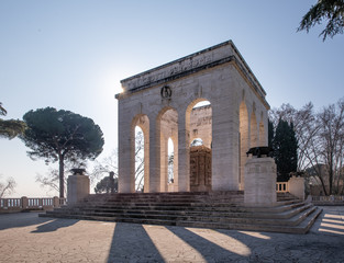 Fototapeta na wymiar Garibaldi Memorial in Rome, Italy