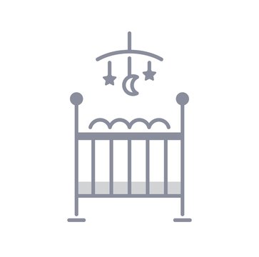 recommend clip art: Baby Bed Icon. Vector Illustration