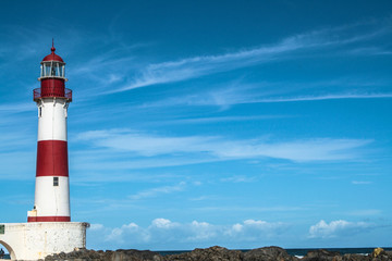 old lighthouse of itapua in bahia